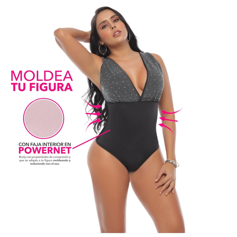 BODY REDUCTOR | DECORACION FRONTAL | FAJA POWERNET | TALLA UNICA - 3