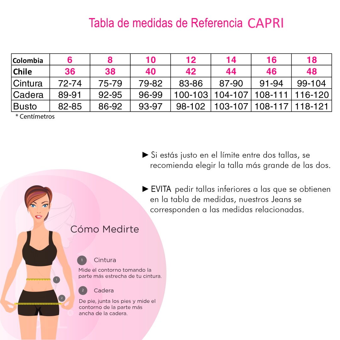 PANTALÓN CAPRI MUJER BELLEZA EXPRESS LATINA NEGRO CAPRI LEVANTACOLA COLOMBIANO - 3