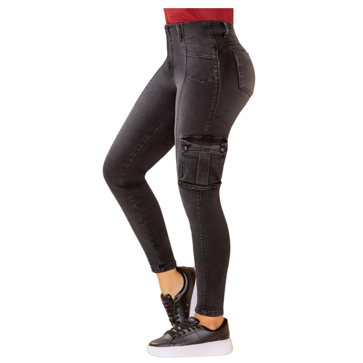 JEAN PUSHUP MUJER DRAXY GRIS COLOMBIANO BPITILLO - 2
