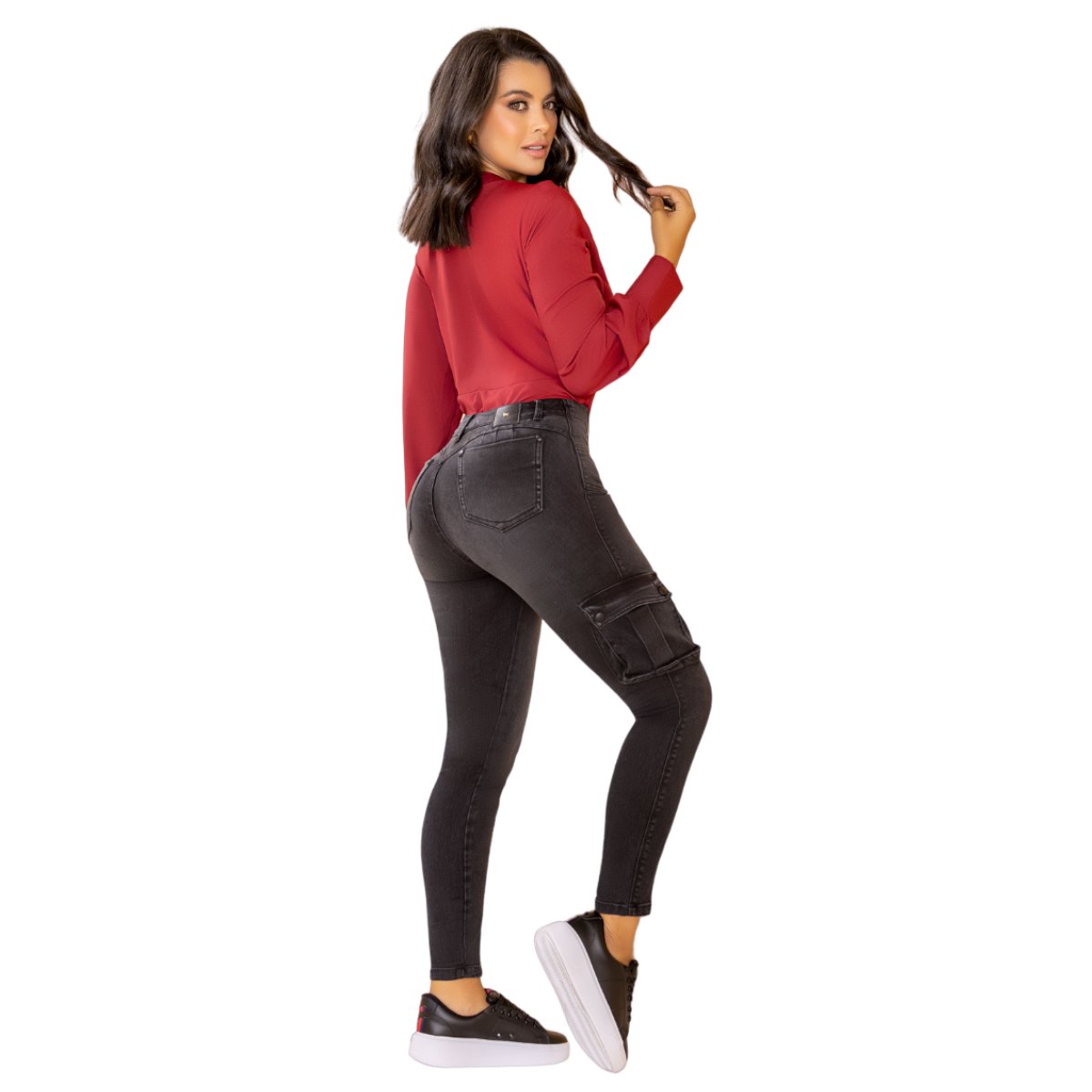 JEAN PUSHUP MUJER DRAXY GRIS COLOMBIANO BPITILLO - 3