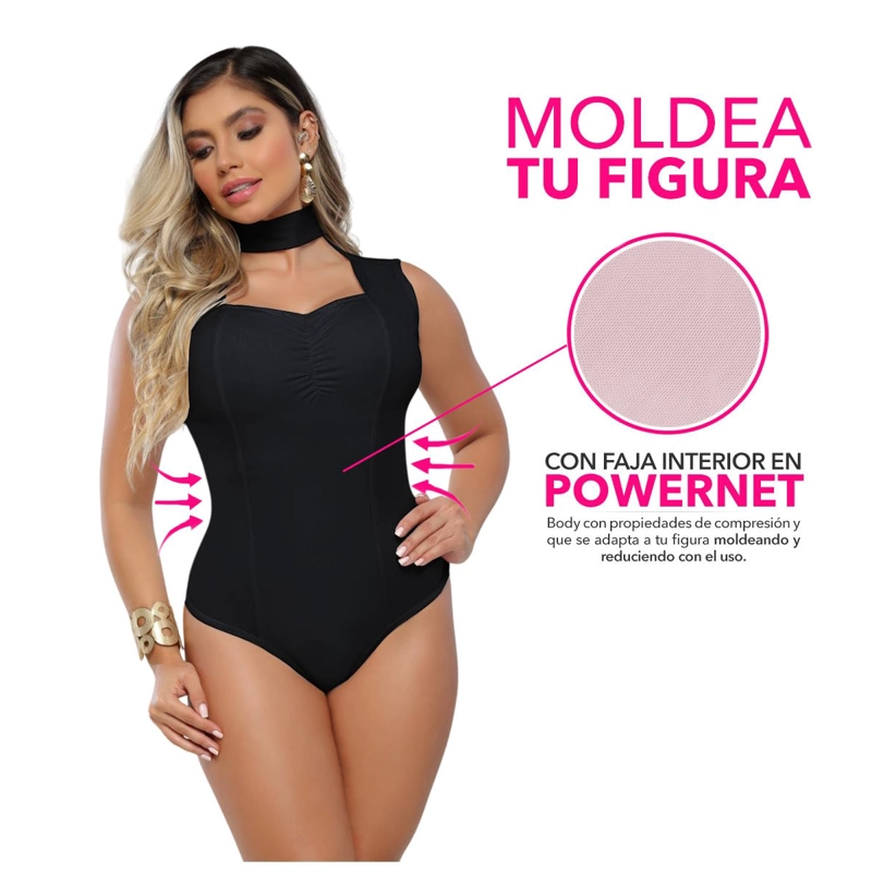 BODY REDUCTOR | MANGA BOLERO | FAJA POWERNET | TALLA UNICA S-L - 2