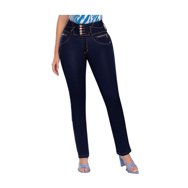 JEAN COLOMBIANO PUSH UP. MODELO 4 BOTONES Y BOTA RECTA. - 2