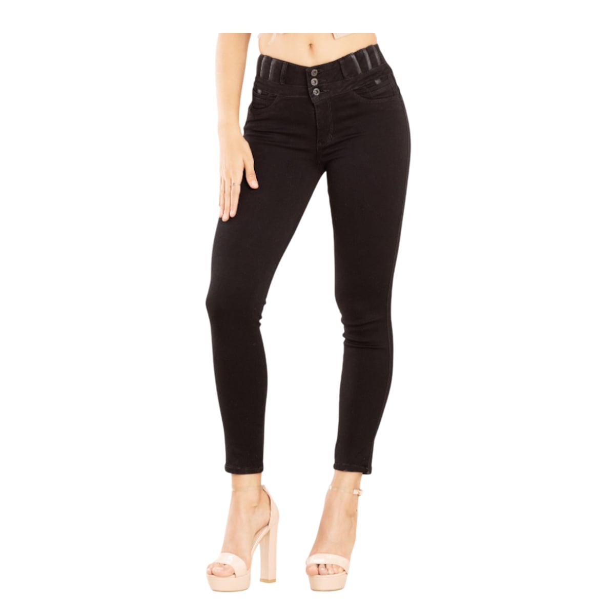 JEAN COLOMBIANO PUSH UP – MODELO 3 BOTONES Y BOTA PITILLO - 2