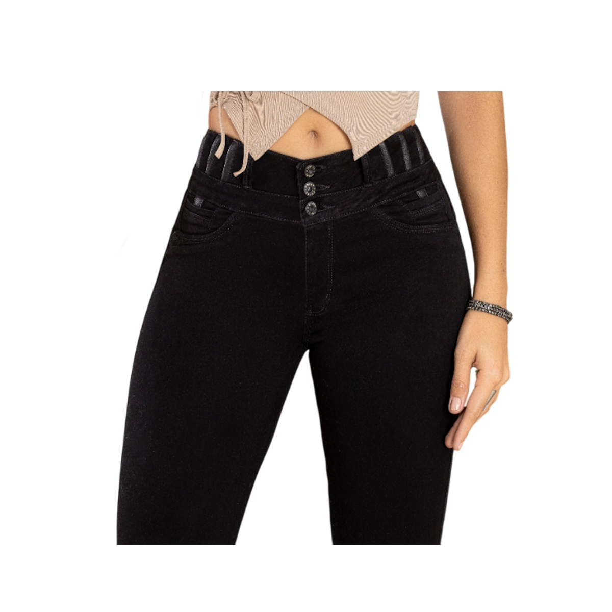 JEAN COLOMBIANO PUSH UP – MODELO 3 BOTONES Y BOTA PITILLO - 3