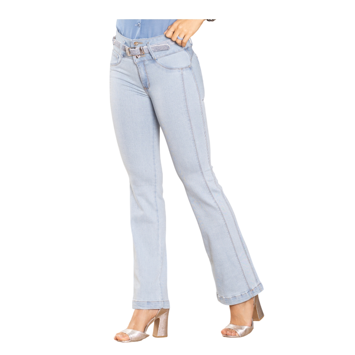 JEAN COLOMBIANO PUSH UP – MODELO 3 BOTONES Y BOTA CAMPANA - 4