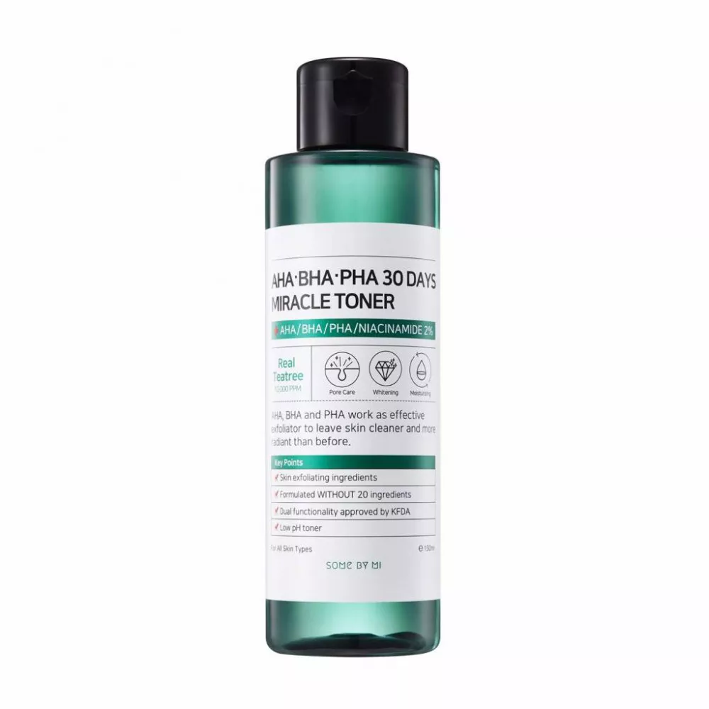 TÓNICO ROSTRO SOME BY MI 150 ML EXFOLIANTE QUÍMICO 30 DAYS MIRACLE TONER PIELES PROBLEMÁTICAS - 1