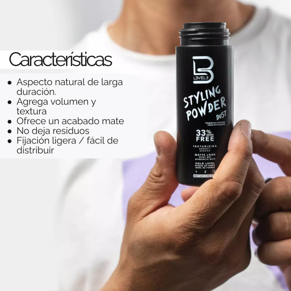 POLVO DE PEINADO LEVEL3 STYLING POWDER DUST (30 ML) - 3
