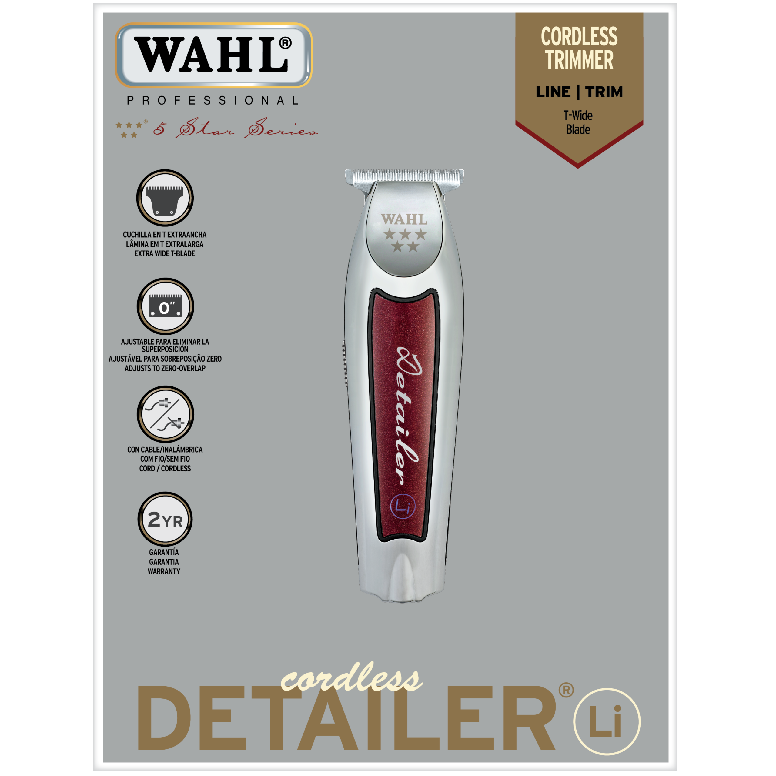 MÁQUINA CORTA PELO INALÁMBRICO WAHL DETAILER LI - 2