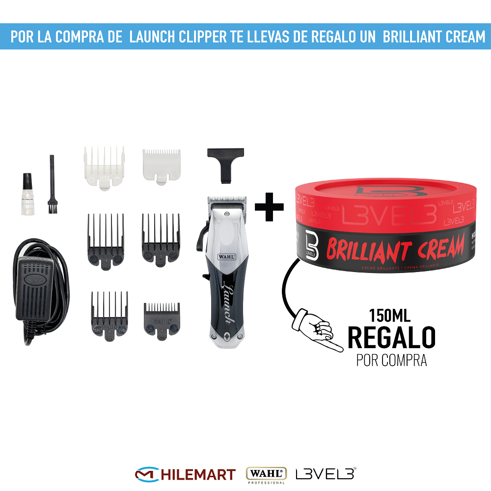 MÁQUINA CORTA PELO INALÁMBRICO WAHL PRO LAUNCH CLIPPER - 1