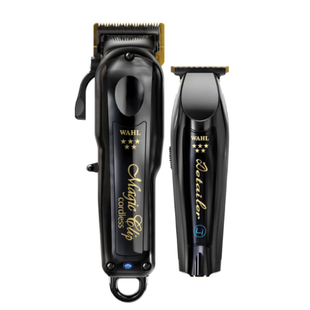 MÁQUINA AFEITAR INALÁMBRICO WAHL PRO COMBO NEGRO MAGIC CLIP Y DETAILER LI - 1