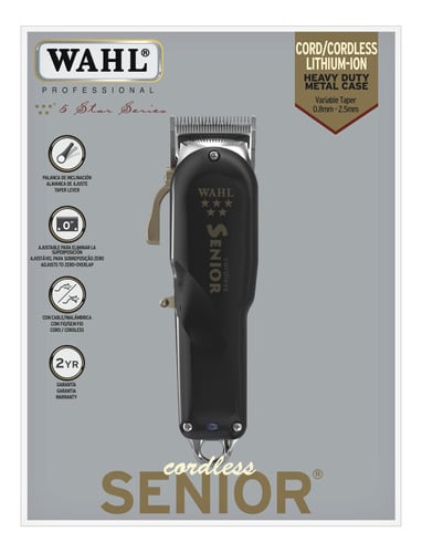 MÁQUINA CORTA PELO INALÁMBRICO WAHL CORDLESS SENIOR CLIPPER 8504-358 - 2