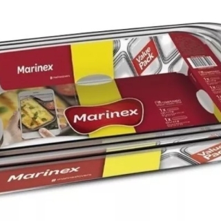 PACK DE 3 FUENTES ASADERAS RECTANGULARES MARINEX - 1