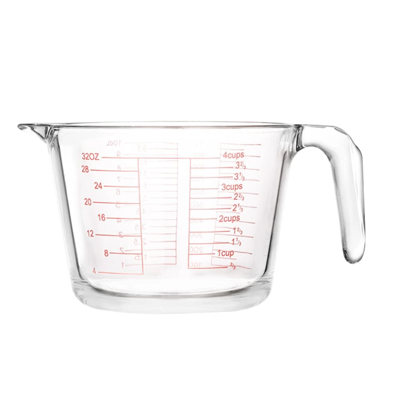 JARRA MEDIDORA DE LIQUIDOS O MEZCLAS 1000ML VIDRIO ALLEGRA - 1