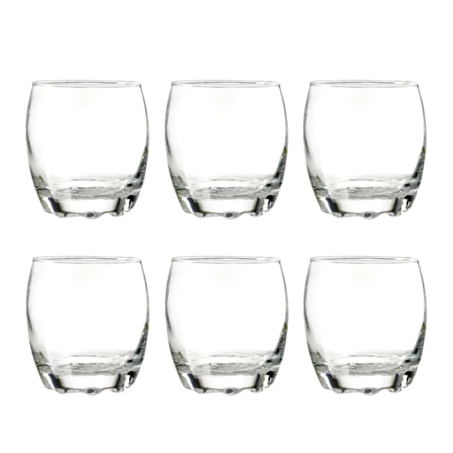 SET 6 VASOS BAJOS MODELO NAPOLES 290ML JUGOS TRAGOS BEBIDA - 1