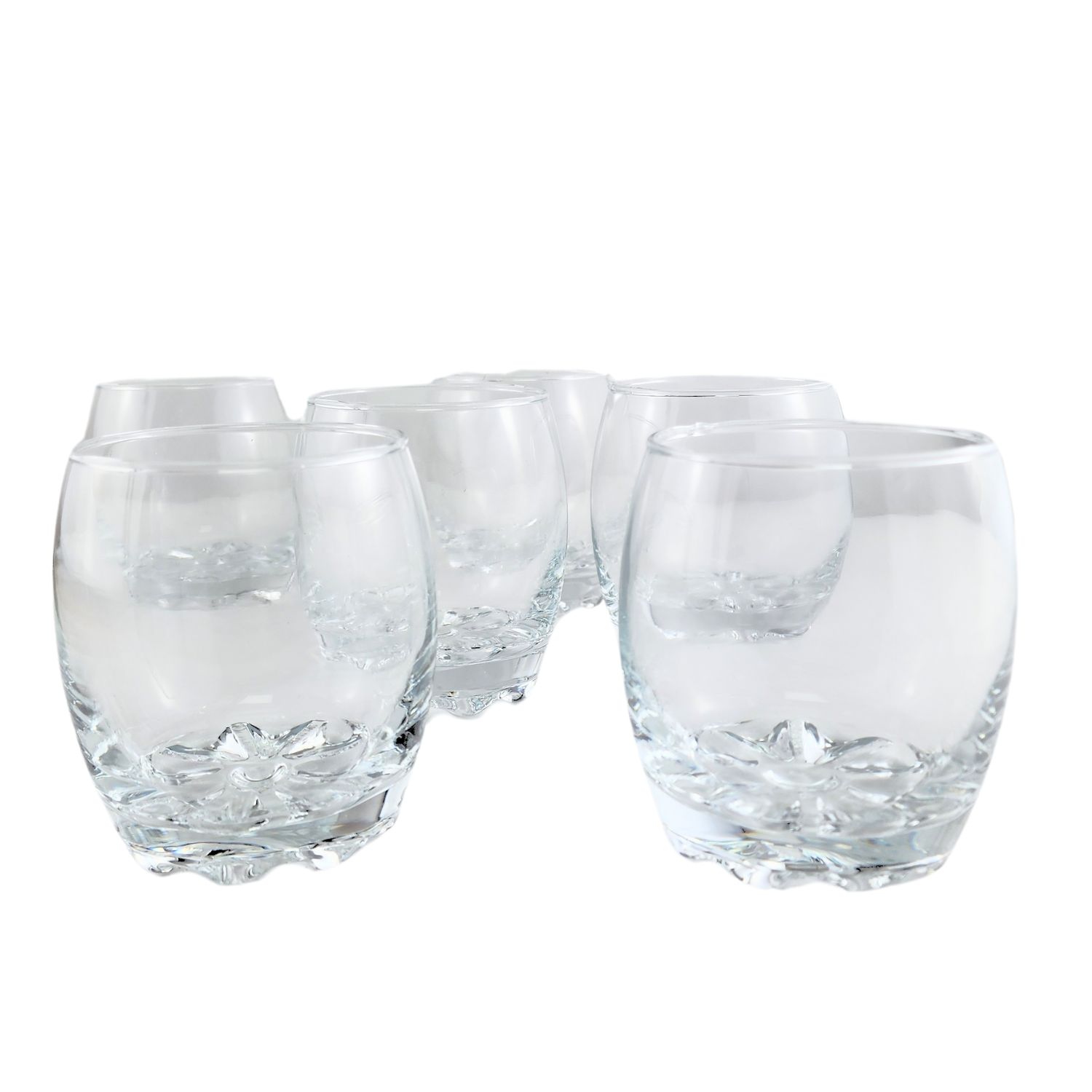 SET 6 VASOS BAJOS MODELO NAPOLES 290ML JUGOS TRAGOS BEBIDA - 4