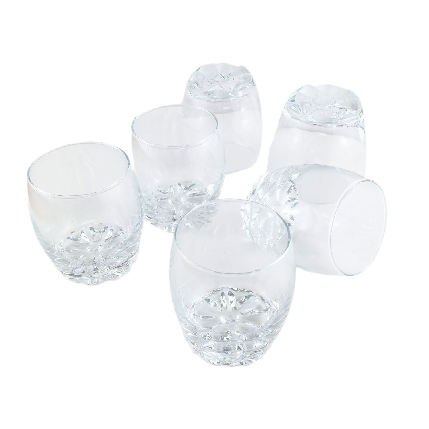 SET 6 VASOS BAJOS MODELO NAPOLES 290ML JUGOS TRAGOS BEBIDA - 5