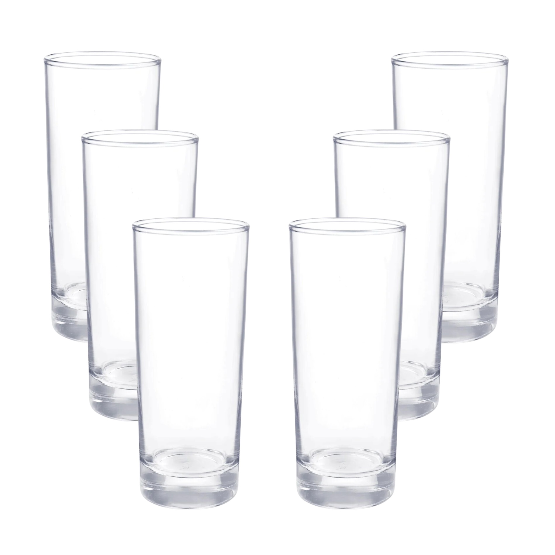 DISPLAY 6 VASOS ALTOS  MODELO LEXINGTON 334ML WHISKY PISCO - 1