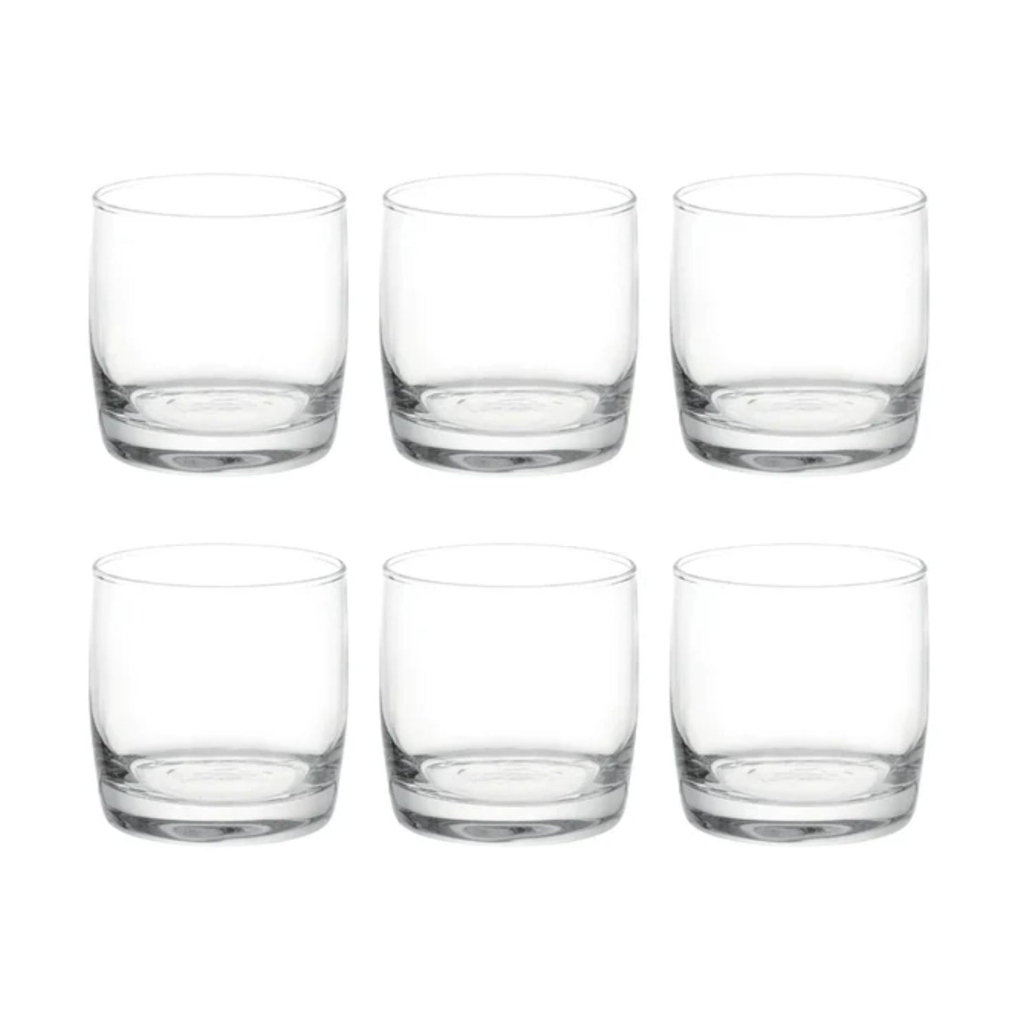 SET 6 VASOS BAJOS MODELO MONTERREY TRANSPARENTE DE 296ML - 1