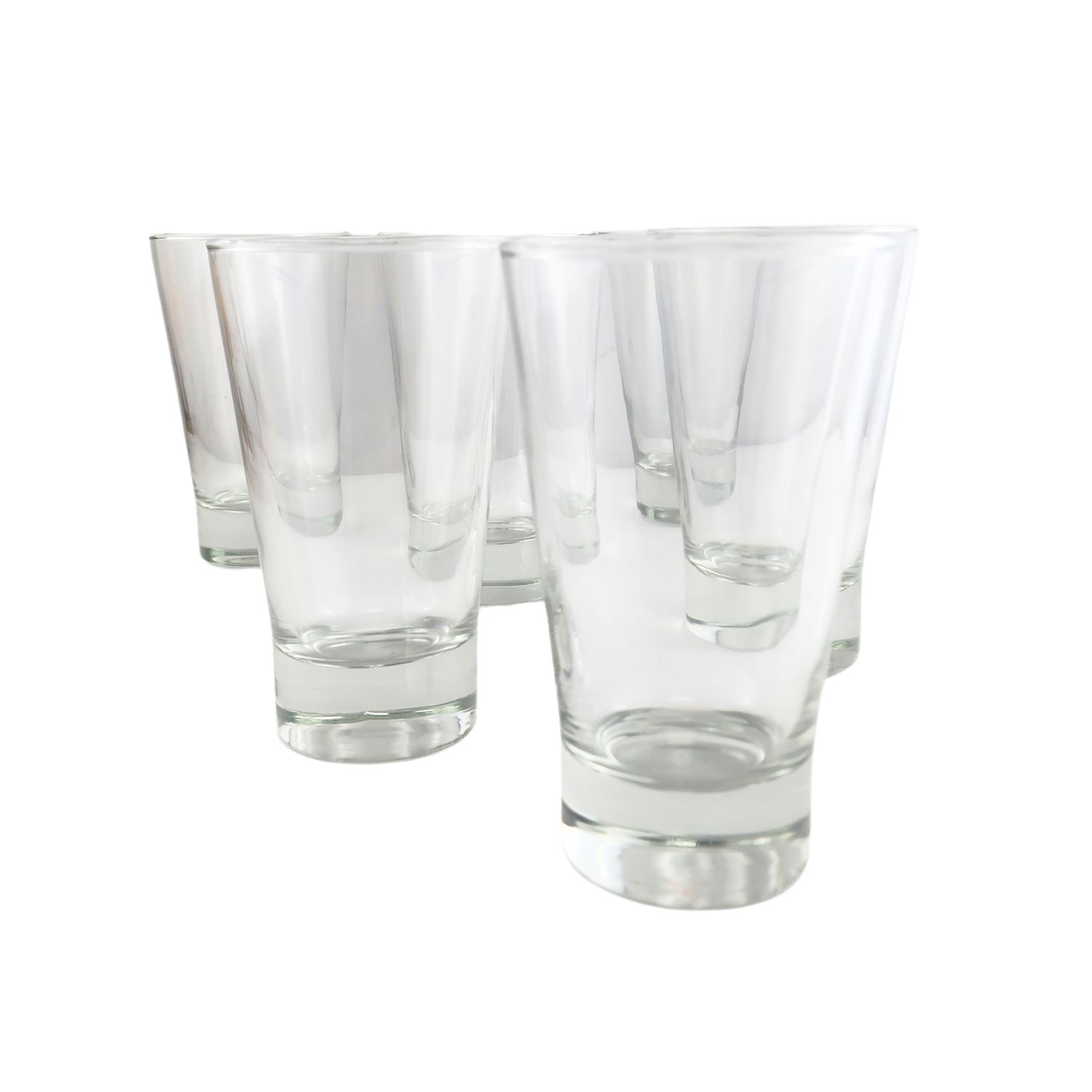 SET 6 VASOS ALTOS DE VIDRIO 394ML MODELO LONDON JUGO AGUA - 3