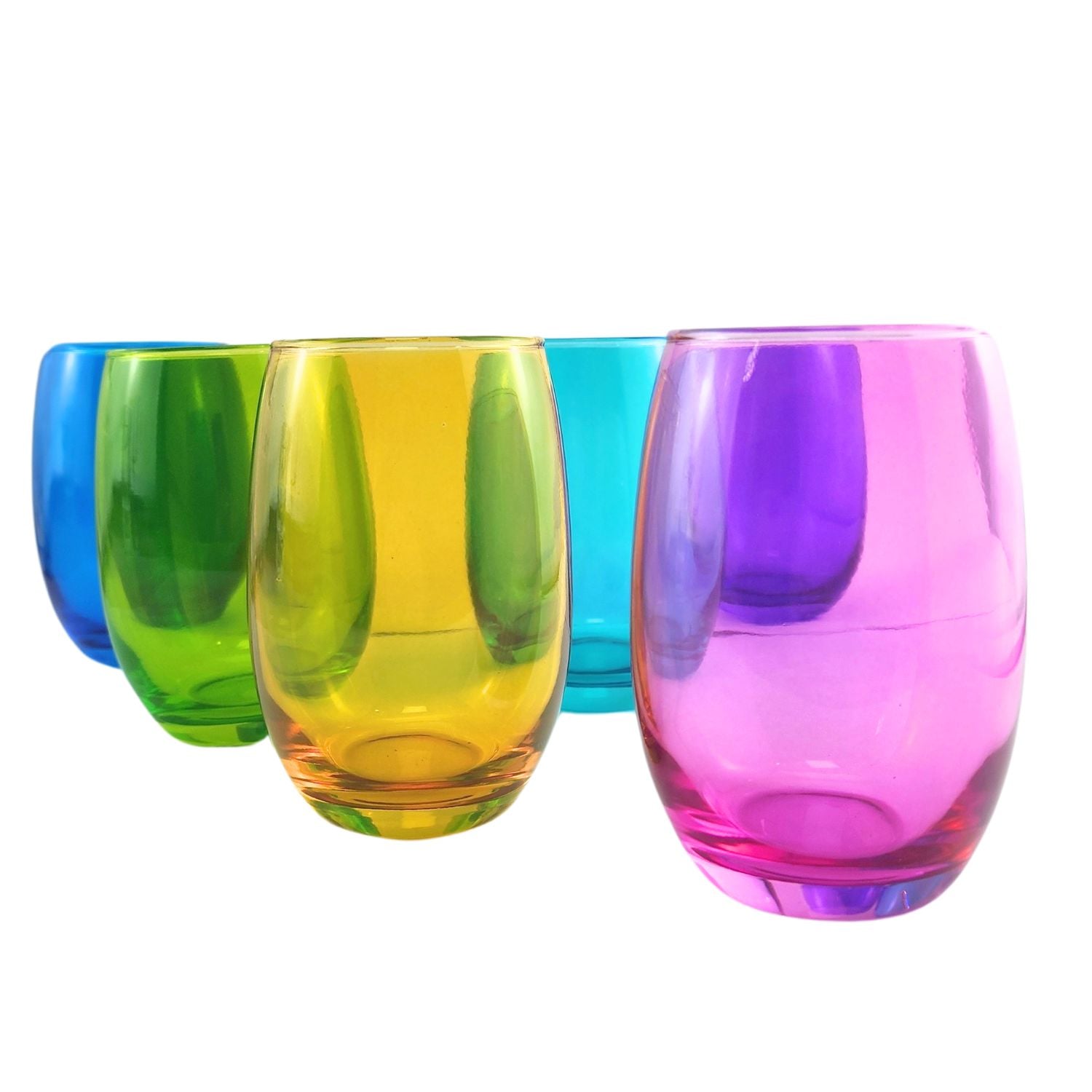 PACK 6 VASOS VIDRIO ALTOS MIKONOS FULL 460ML COCINA - 2