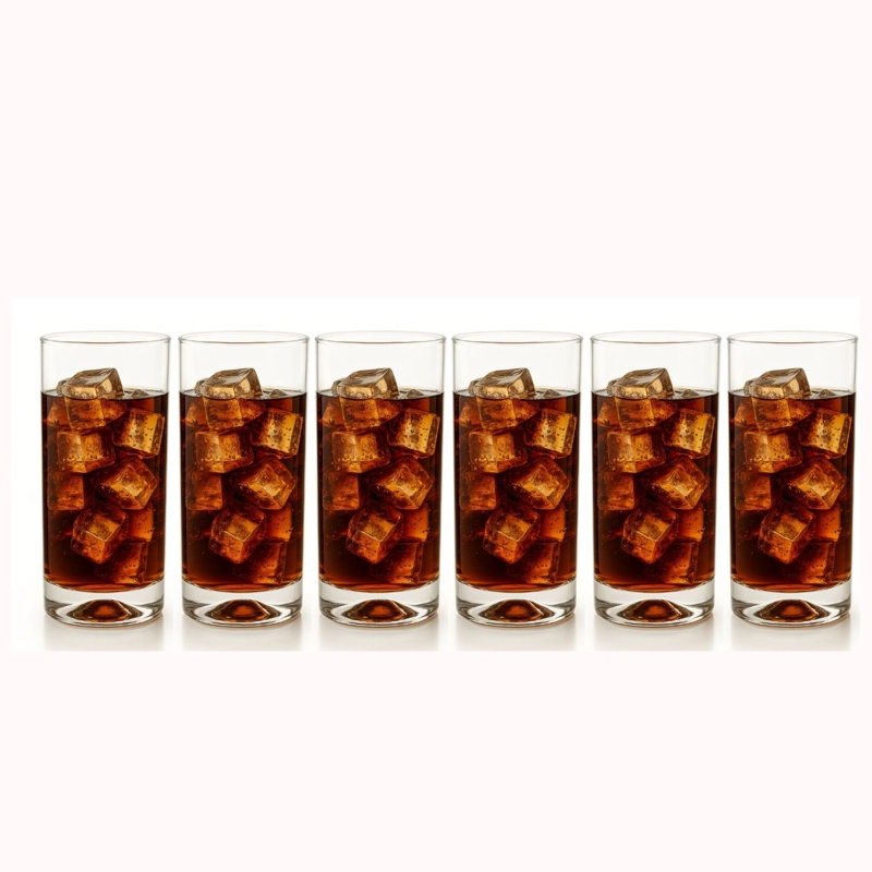 SET 6 VASOS ALTOS MANHATAN CRISTAR 450ML AGUA JUGOS - 2