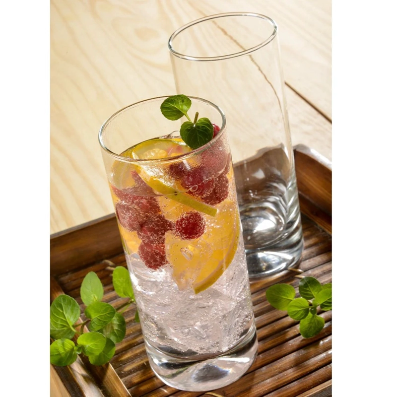 SET 6 VASOS ALTOS MANHATAN CRISTAR 450ML AGUA JUGOS - 4