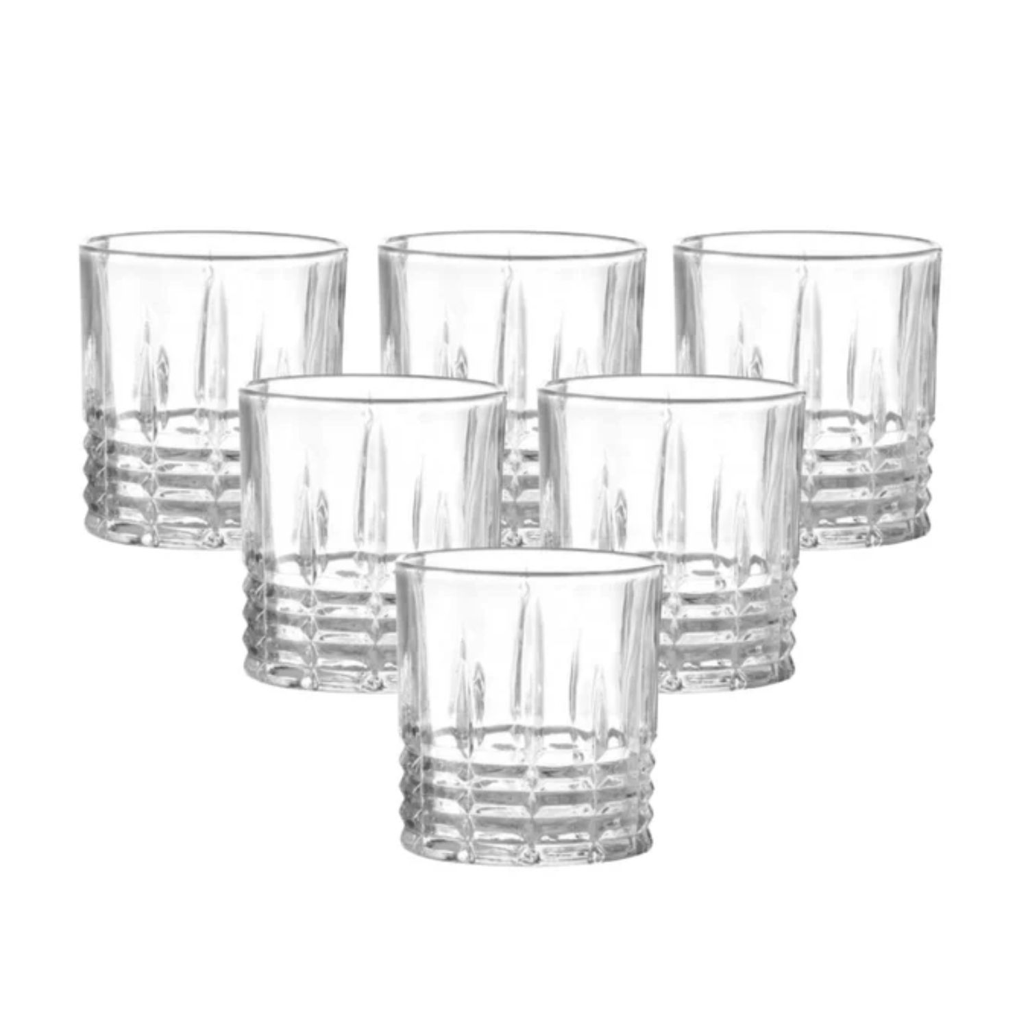 DISPLAY 6 VASOS BAJOS MODELO BIRMINGHAM DE 330ML TRAGO JUGO - 2
