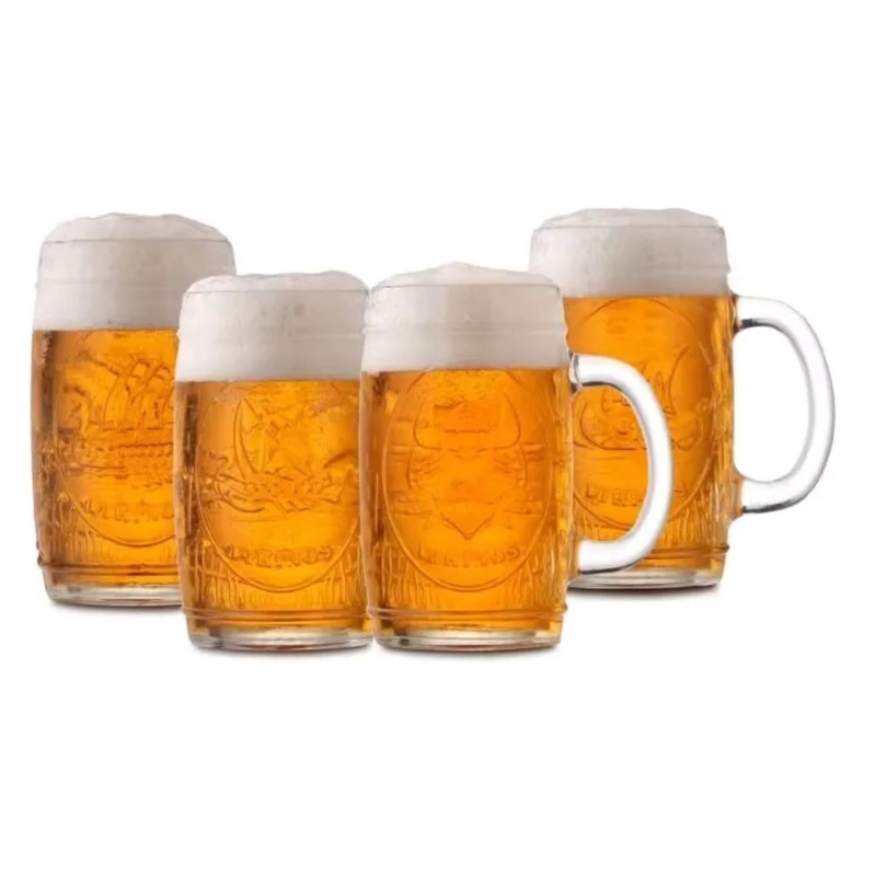SET 4 VASOS SHOP MODELO VIKINGS DE 480ML VASO SHOPERO TRAGOS - 1