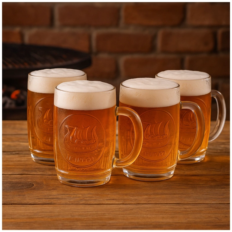 SET 4 VASOS SHOP MODELO VIKINGS DE 480ML VASO SHOPERO TRAGOS - 3