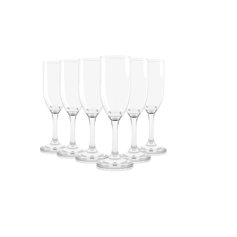 SET 6 COPAS CHAMPAGNE MODELO VERSALLES 176ML ESPUMANTE - 4