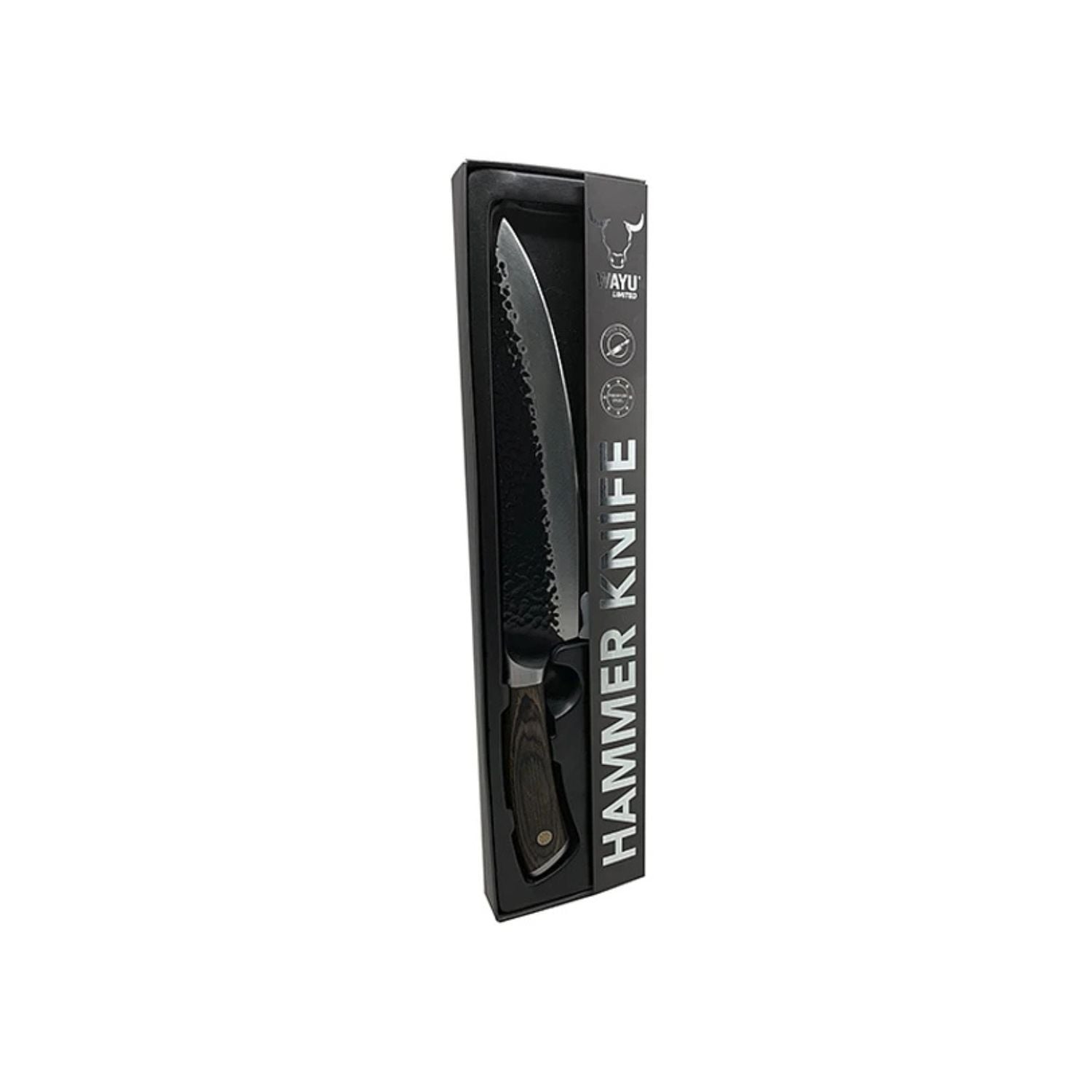 CUCHILLO HAMMER GRANDE WAYU 33CM ACERO COCINA - 3