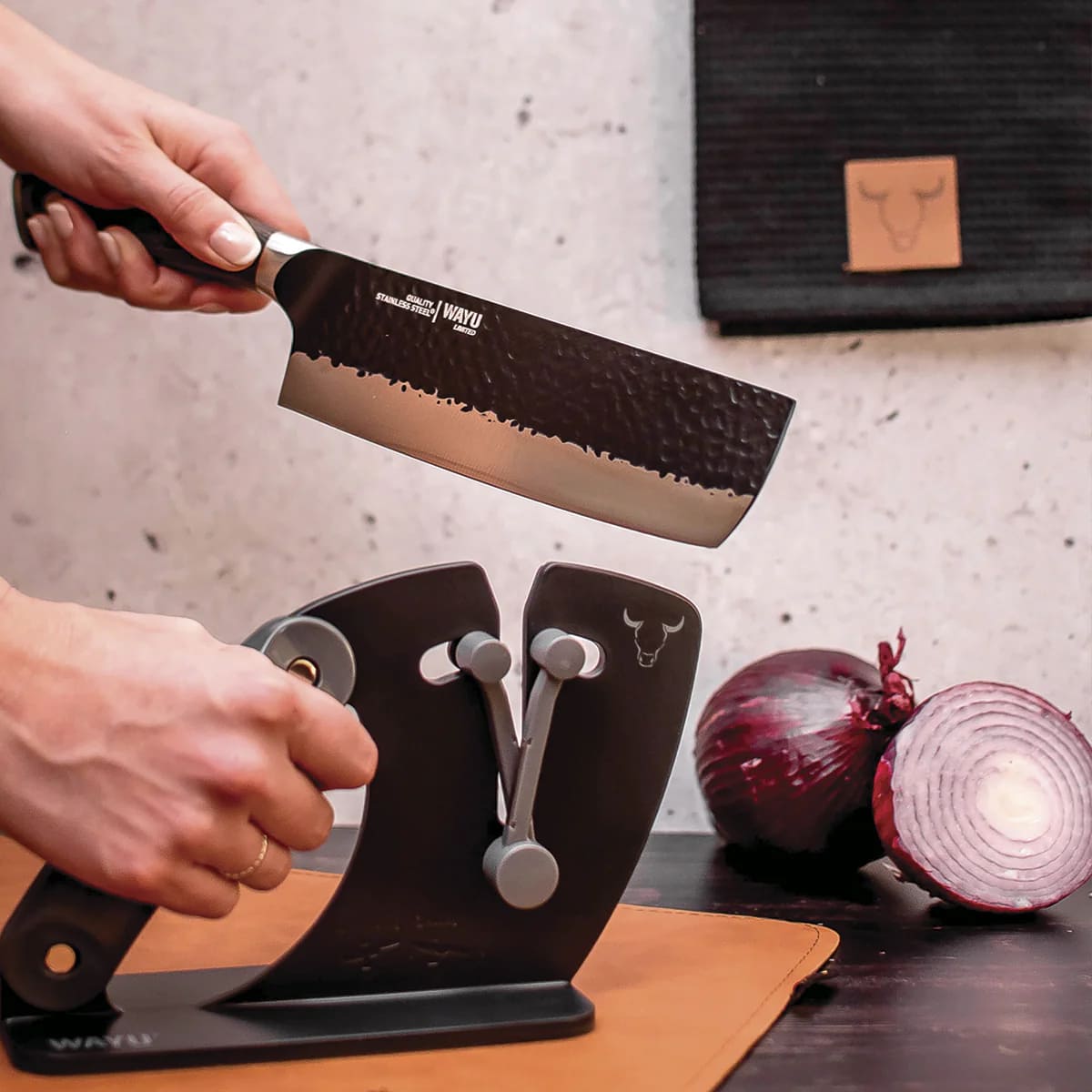 CUCHILLO HACHA HAMMER WAYU 30CM REVESTIMIENTO ANTIADHERENTE - 4