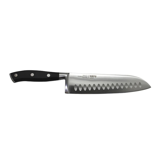 CUCHILLO SANTOKU WAYU LIMITED 31CM ACERO FILO UNICO - 2