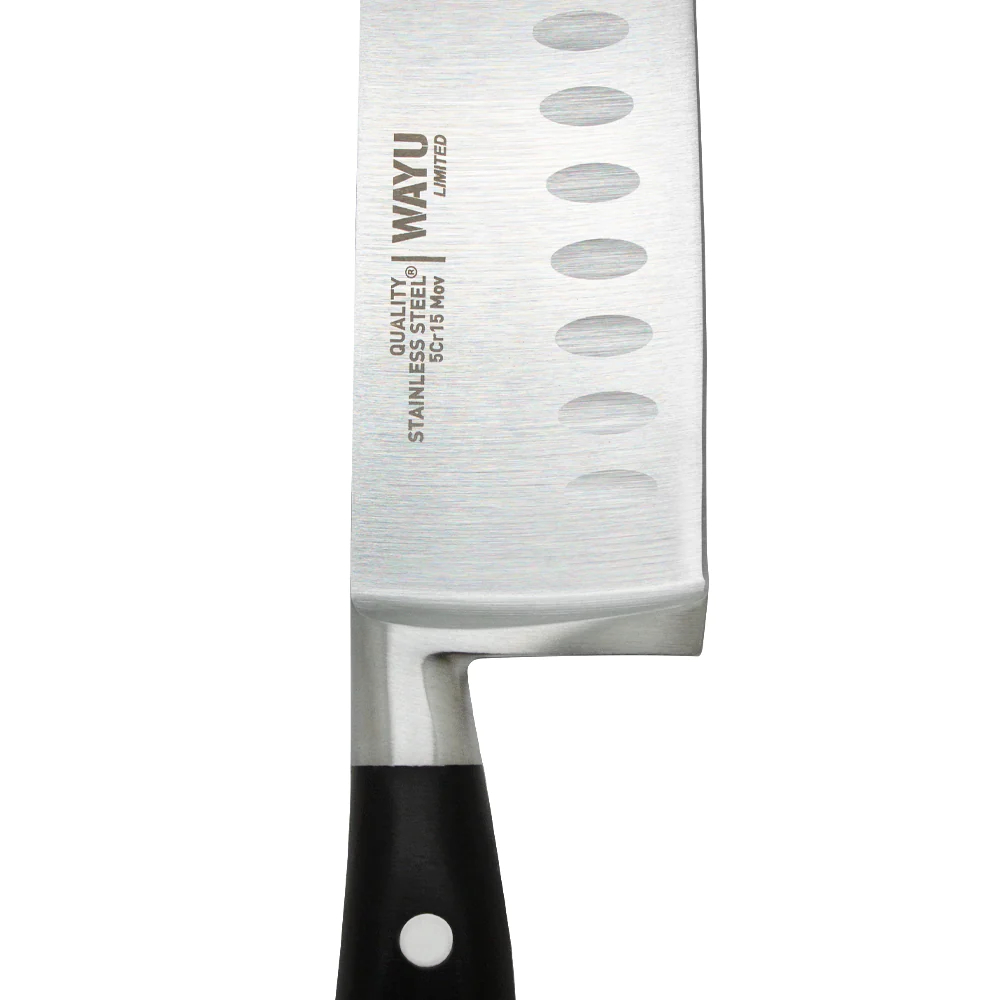 CUCHILLO SANTOKU WAYU LIMITED 31CM ACERO FILO UNICO - 3