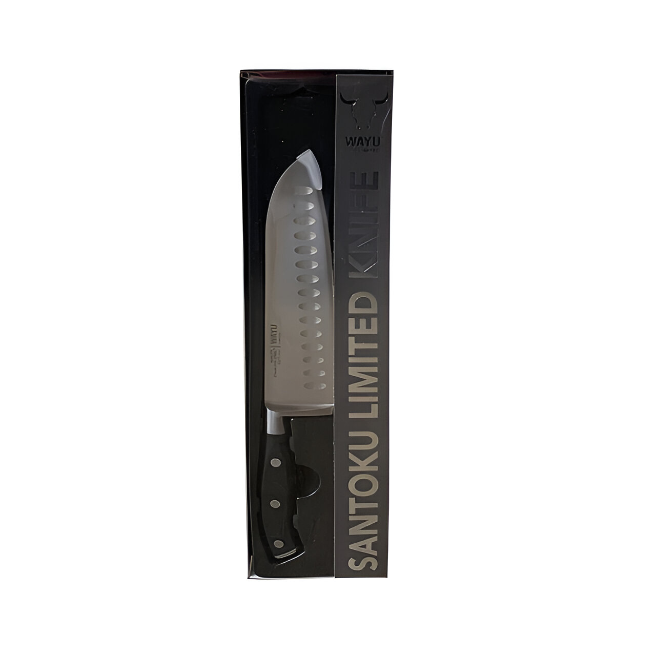 CUCHILLO SANTOKU WAYU LIMITED 31CM ACERO FILO UNICO - 4
