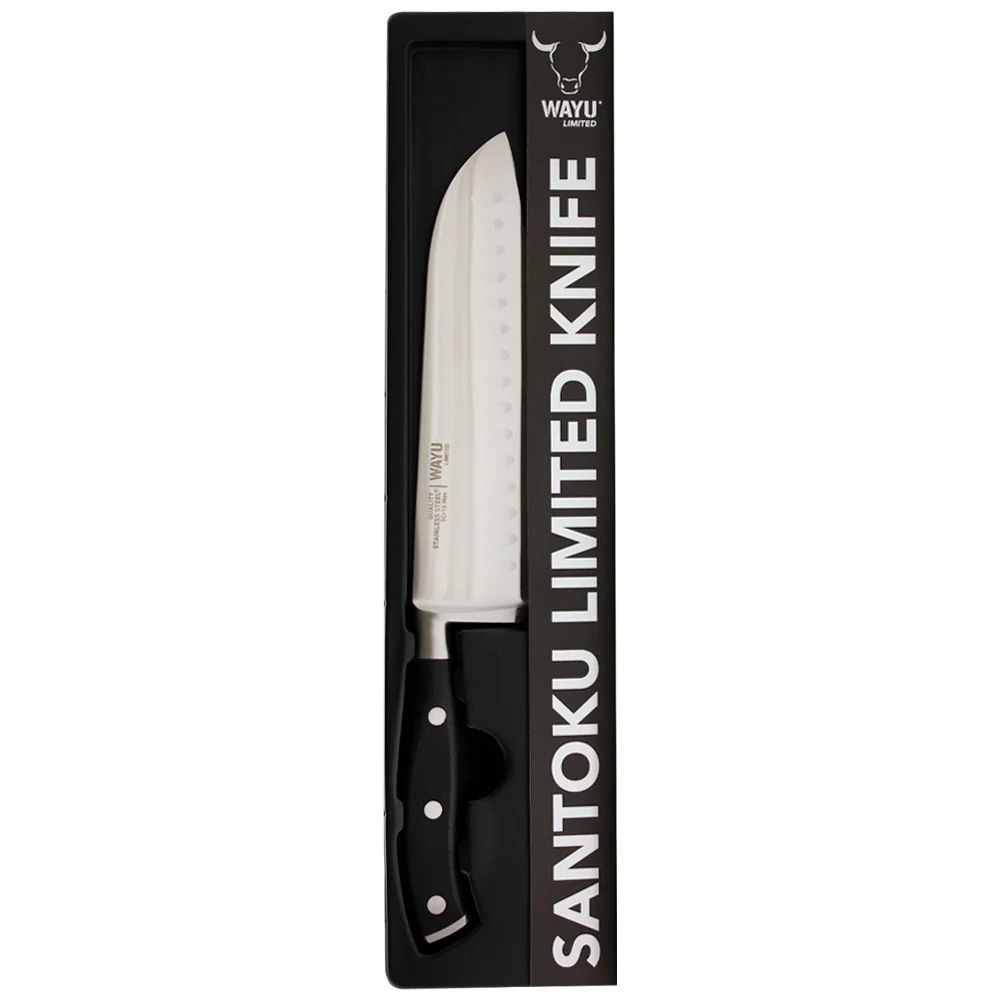 CUCHILLO SANTOKU WAYU LIMITED 31CM ACERO FILO UNICO - 5