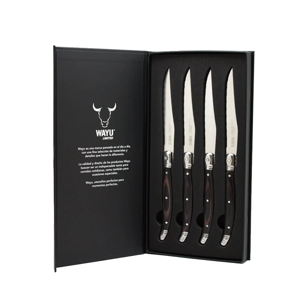 SET 4 CUCHILLOS BLACK MESA WAYU LIMITED DURABILIDAD Y ELEGANCIA - 4