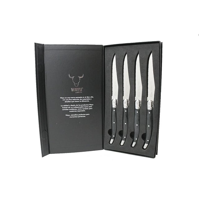 SET 4 CUCHILLOS BLACK MESA WAYU LIMITED DURABILIDAD Y ELEGANCIA - 5