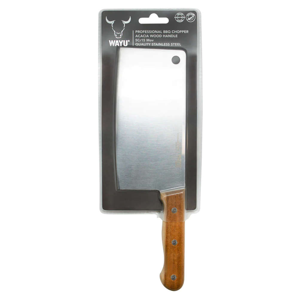 HACHA CUCHILLO MACHETE PROFESIONAL WAYU 29CM ACERO INOXIDABLE - 3