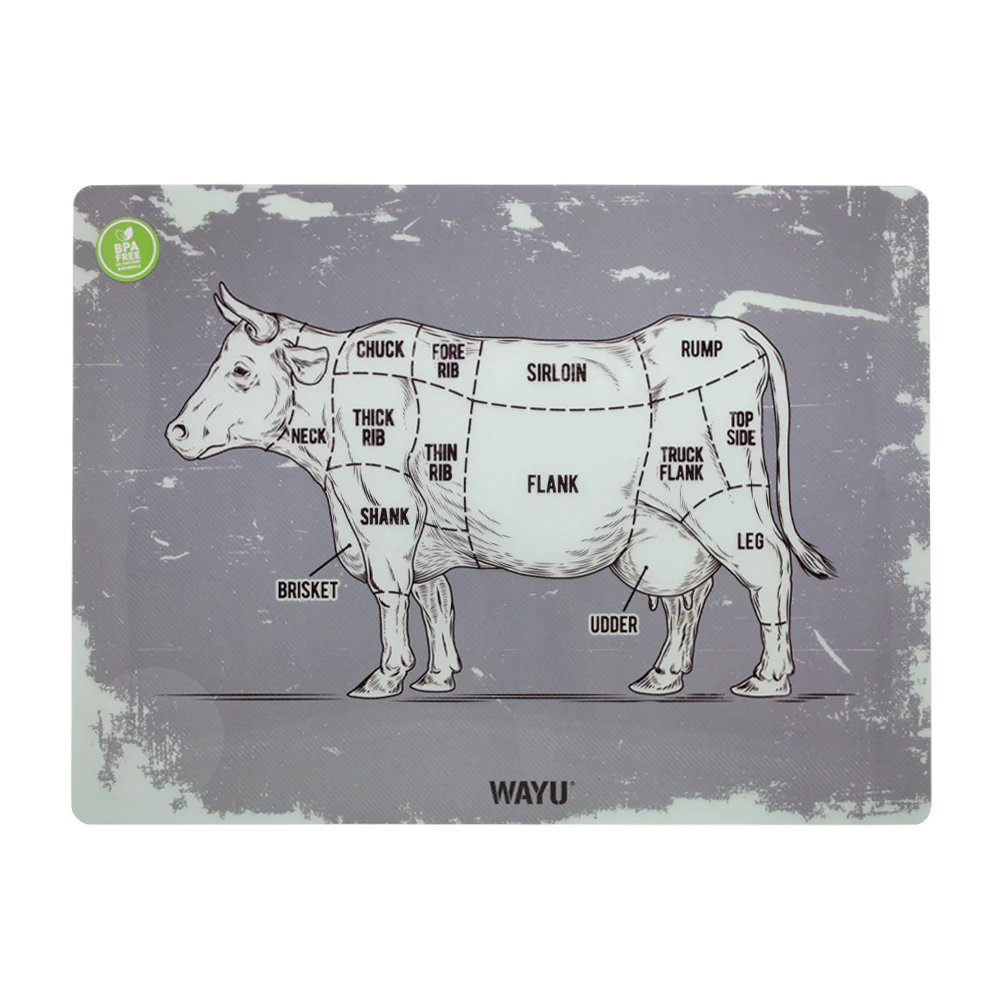 SET 6 INDIVIDUALES WAYU COCINA MESA MANTEL SOBREMESA PVC - 1