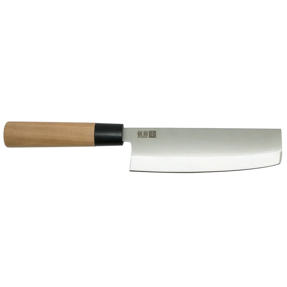 CUCHILLO TOKAI CLEAVER 30CM DE ACERO INOXIDABLE MANGO MADERA WAYU - 6