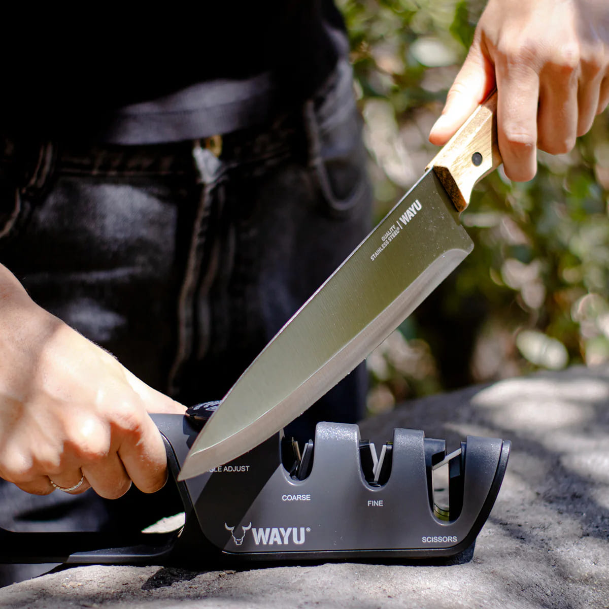 CUCHILLO PRM WAYU MANGO MADERA ACERO ANTIADHERENTE - 6