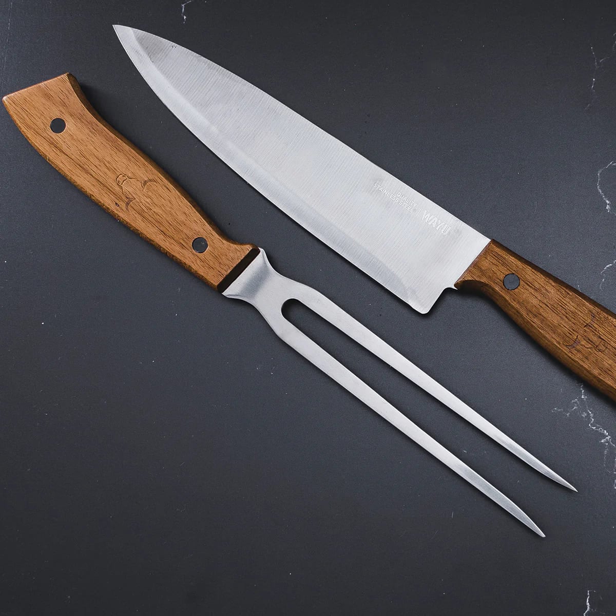 SET CUCHILLO TENEDOR PRM WAYU CON REVESTIMIENTO ANTIADHERENTE - 6