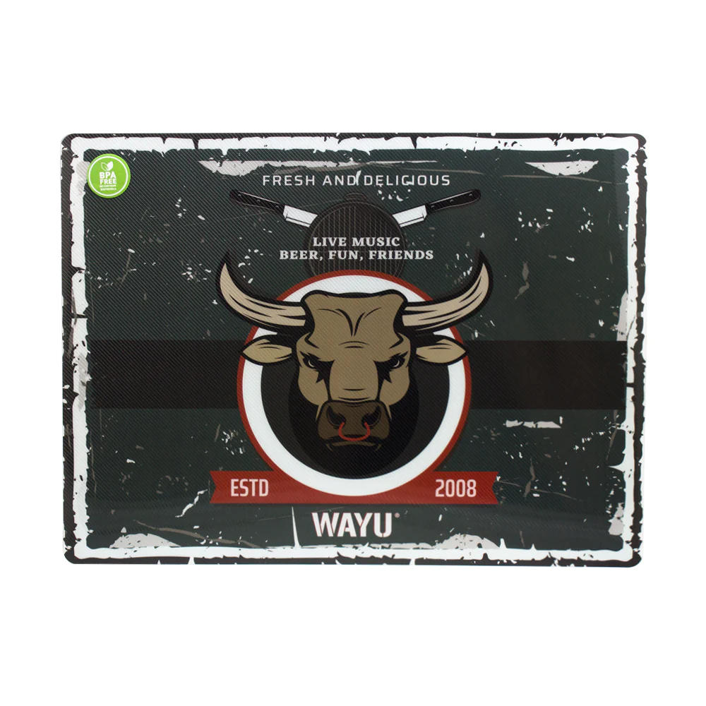 INDIVIDUAL WAYU PVC 40X30CM TORO MESA QUINCHO ASADO COCINA - 1