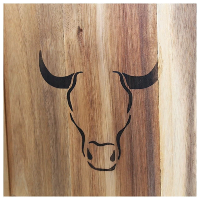 TABLA CORTAR PICAR CARNE 50X35CM WAYU PARRILLA ASADO COCINA - 2