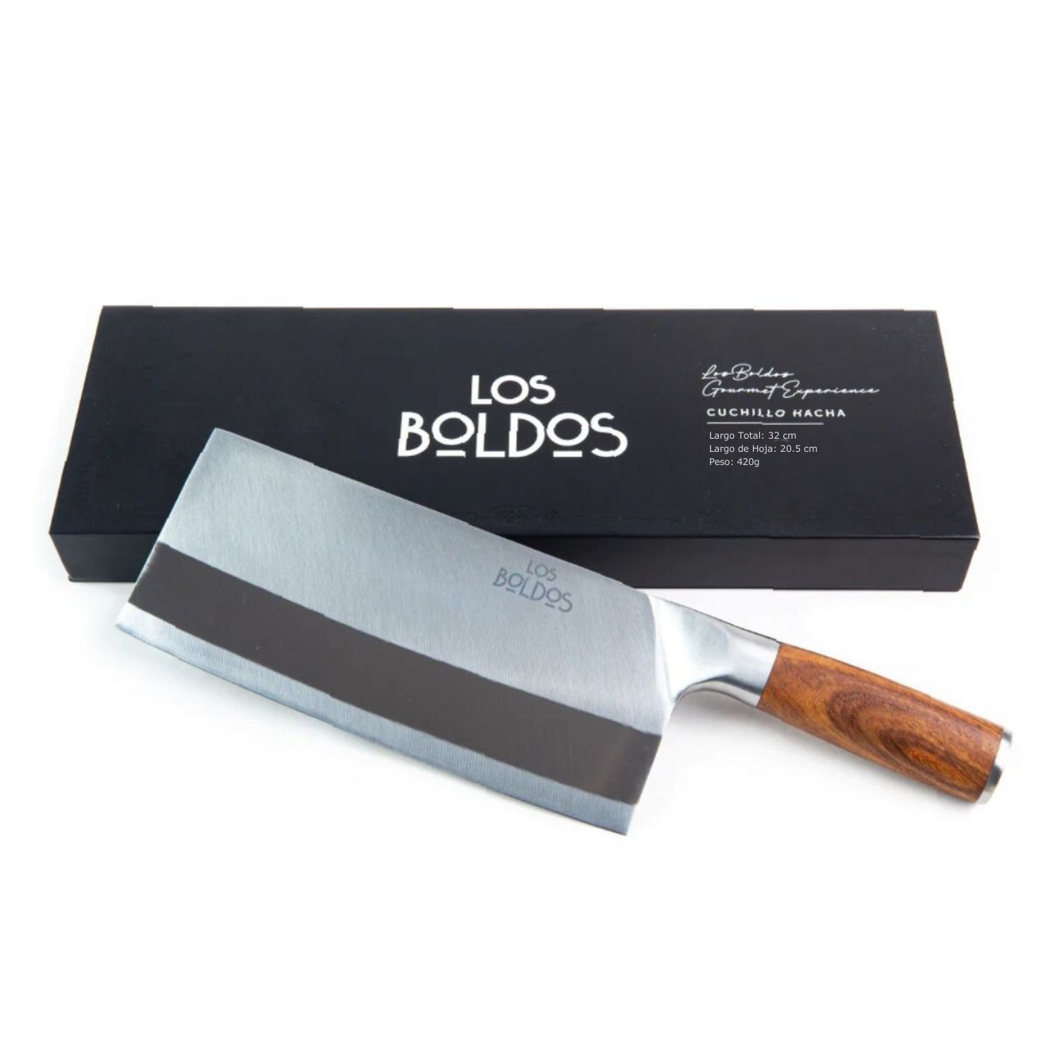 CUCHILLO HACHA LOS BOLDOS ACERO INOXIDABLE CARNICERO COCINA 420g - 6