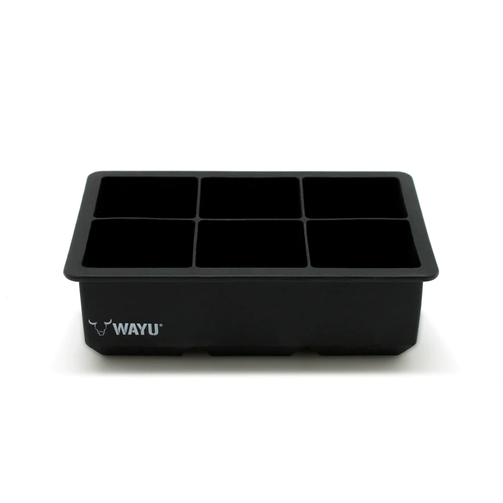CUBETA DE HIELO MOLDE SILICONA WAYU GRANDE PARA 6 CUBOS - 3