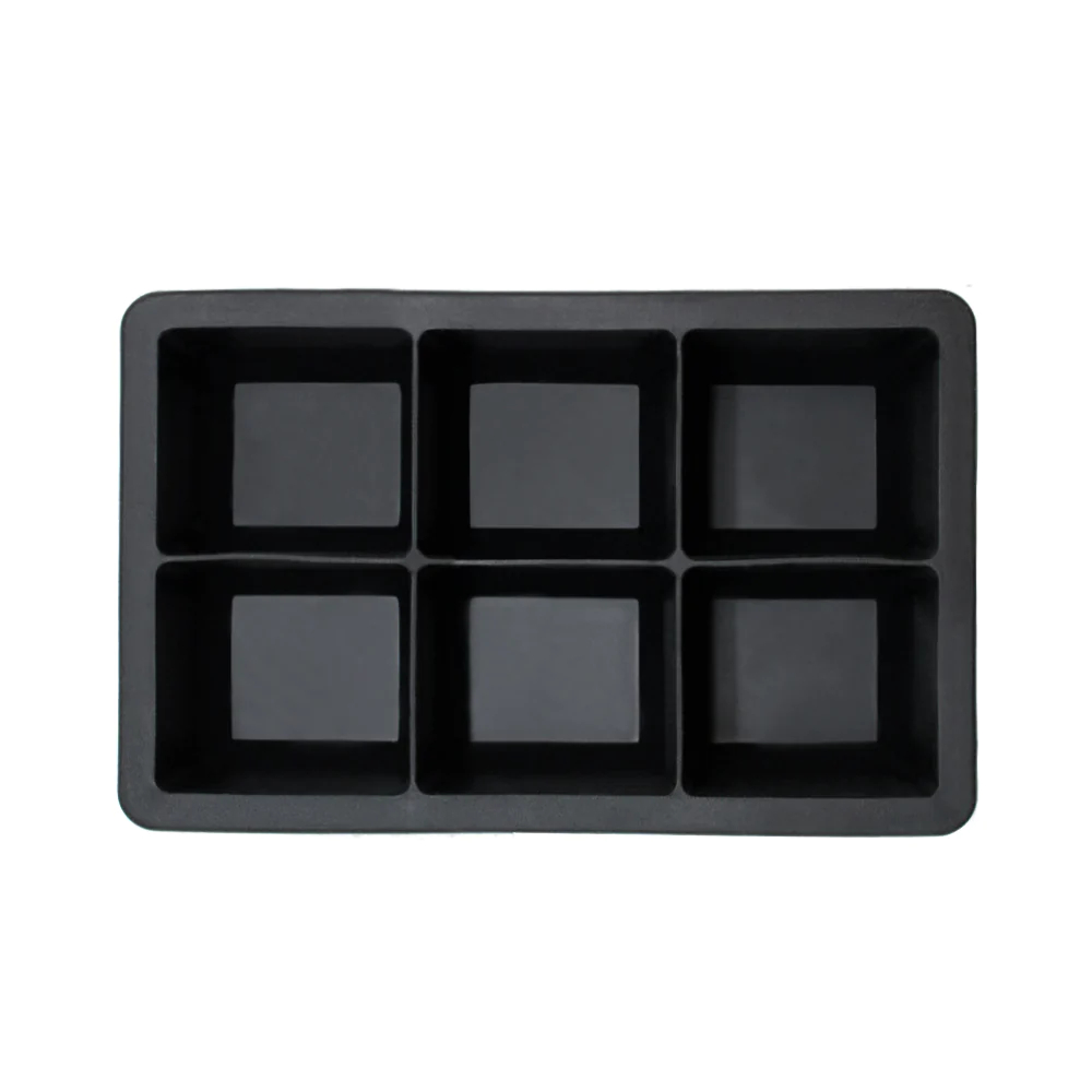 CUBETA DE HIELO MOLDE SILICONA WAYU GRANDE PARA 6 CUBOS - 5