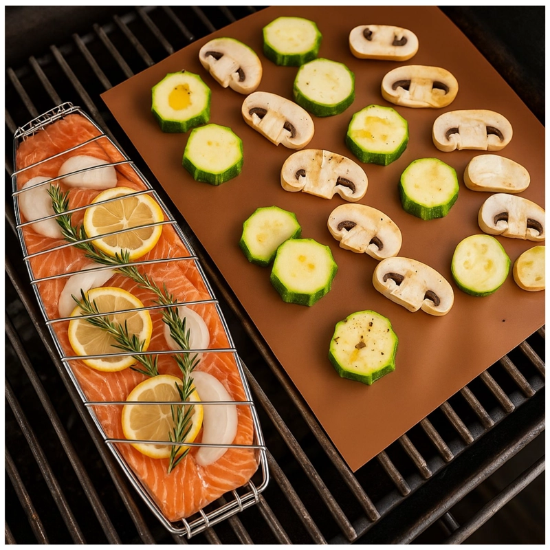SET 2 MAT PARRILLERO WAYU COPPER SERIES 40X33CM ASADO BBQ - 2