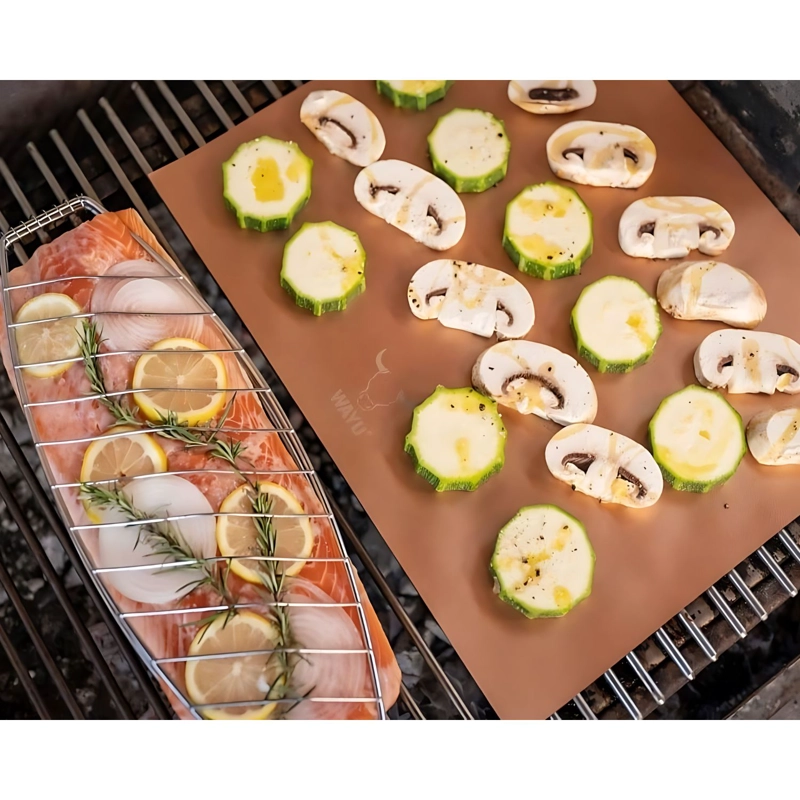 SET 2 MAT PARRILLERO WAYU COPPER SERIES 40X33CM ASADO BBQ - 5